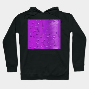 purple again, raindrops Hoodie